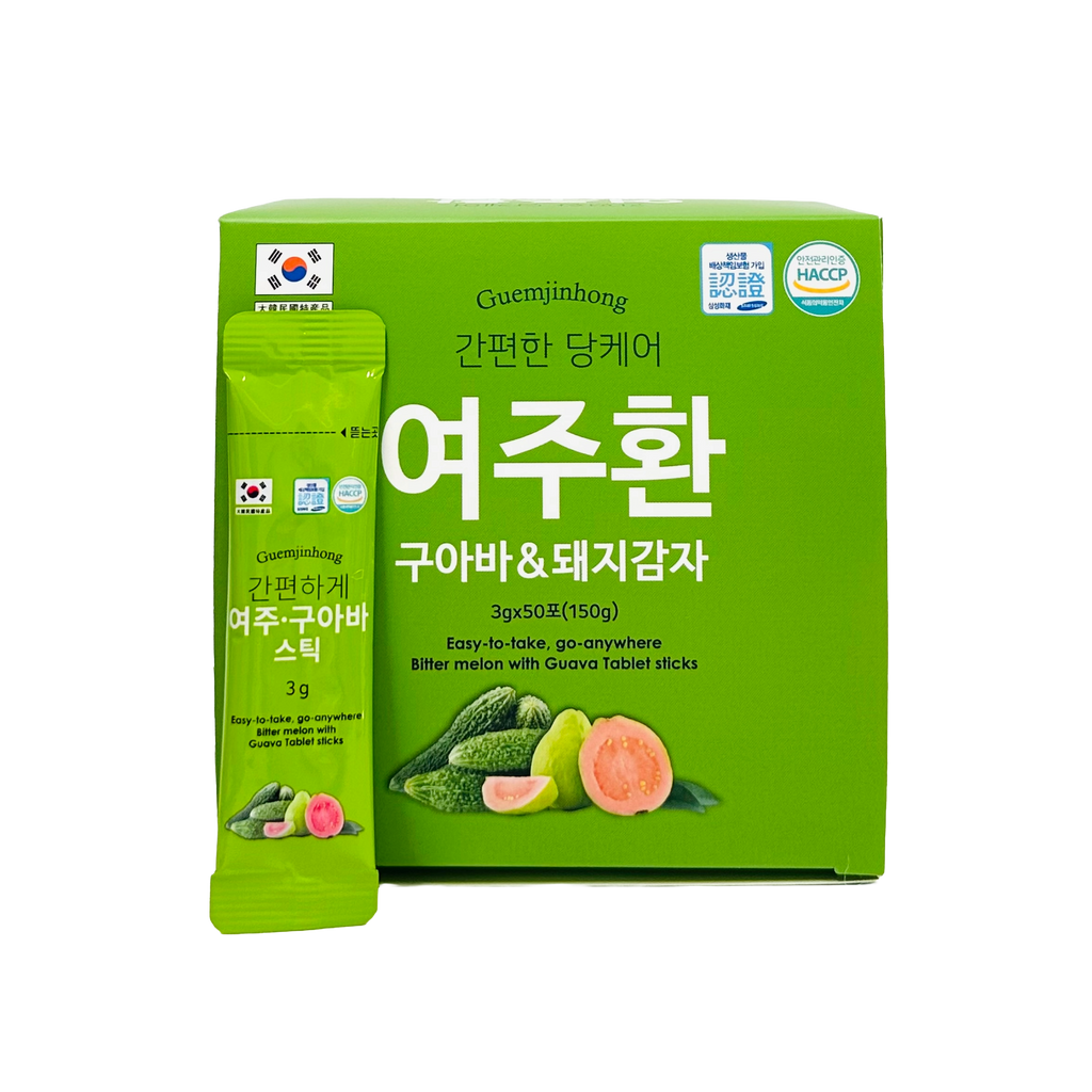 [금진홍] 간편한 당케어 여주환 구아바&돼지감자 스틱 150g (3g*50ea)